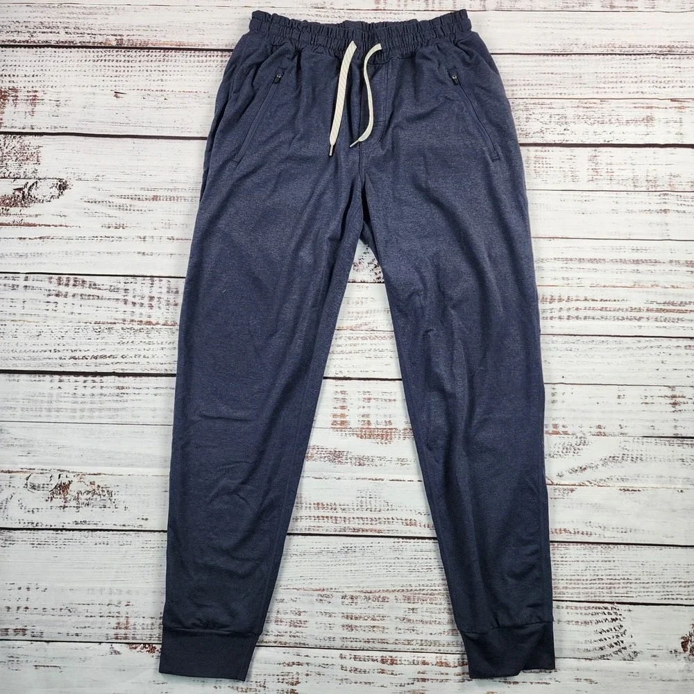 Vuori Ponto Performance Jogger Pants Mens M Navy Heather DreamKnit V438